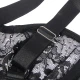 Teddy cu Portjartier cu Detalii din Dantelă și Benzi - Negru, L/XL