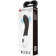 Vibrator G-spot curbat din ABS silicon, negru
