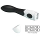 Vibrator G-spot curbat din ABS silicon, negru