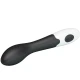 Vibrator G-spot curbat din ABS silicon, negru