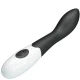 Vibrator G-spot curbat din ABS silicon, negru