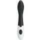 Vibrator G-spot curbat din ABS silicon, negru