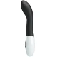 Vibrator G-spot curbat din ABS silicon, negru
