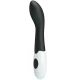 Vibrator G-spot curbat din ABS silicon, negru
