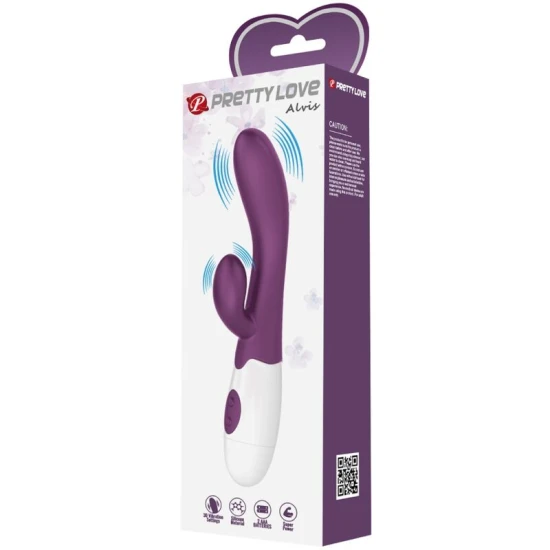 Vibrator rabbit pentru punctul G, silicon, mov
