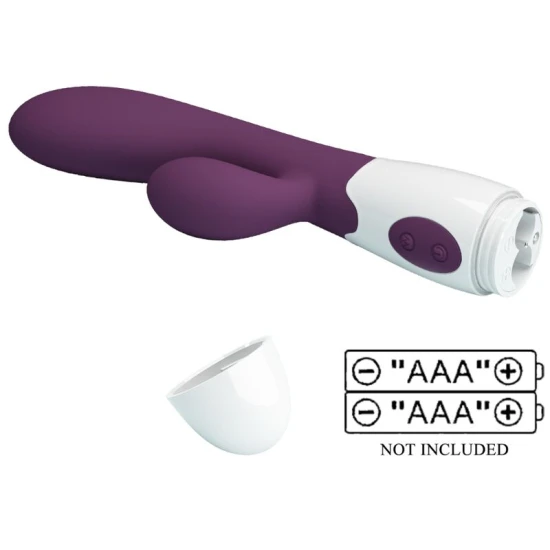 Vibrator rabbit pentru punctul G, silicon, mov