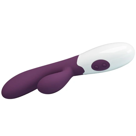 Vibrator rabbit pentru punctul G, silicon, mov