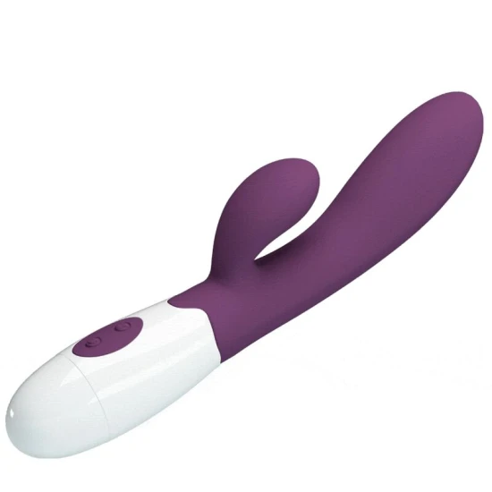 Vibrator rabbit pentru punctul G, silicon, mov