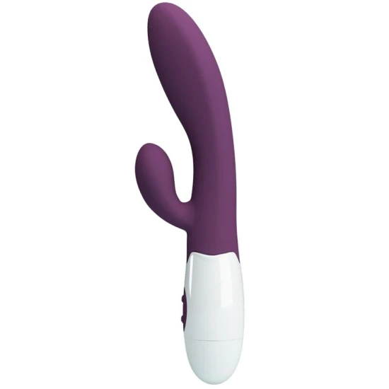 Vibrator rabbit pentru punctul G, silicon, mov