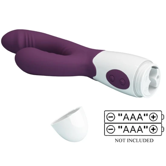 VIBRATOR DUAL ANDRE RABBIT, Violet