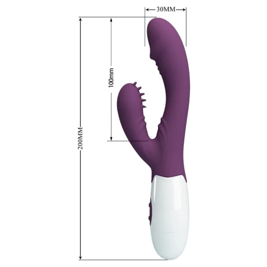 VIBRATOR DUAL ANDRE RABBIT, Violet