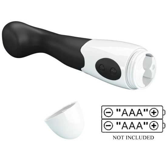 Vibrator G-Spot din silicon, negru, 30 moduri