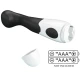 Vibrator G-Spot din silicon, negru, 30 moduri