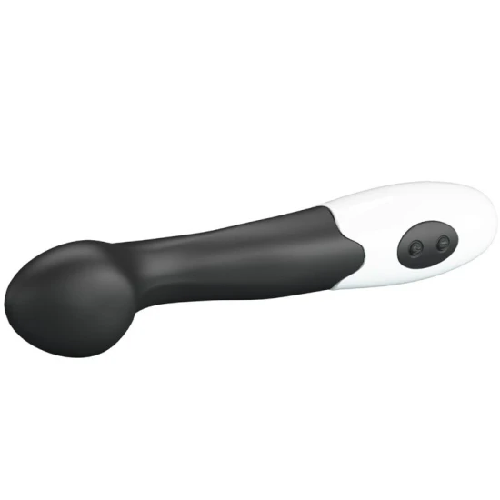 Vibrator G-Spot din silicon, negru, 30 moduri