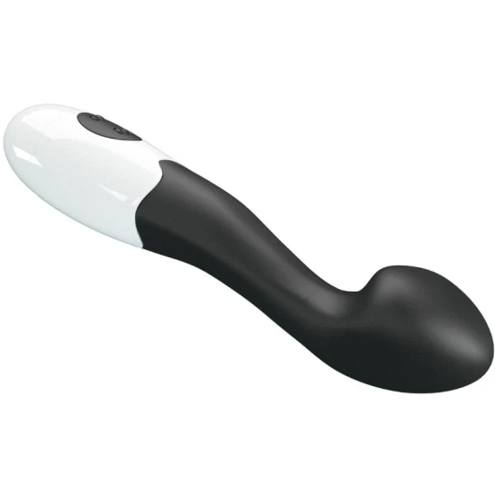Vibrator G-Spot din silicon, negru, 30 moduri