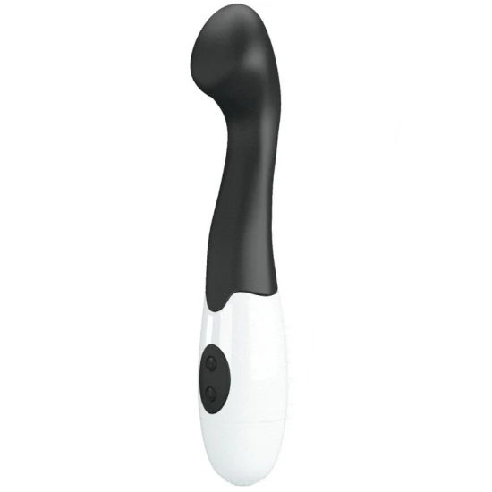 Vibrator G-Spot din silicon, negru, 30 moduri