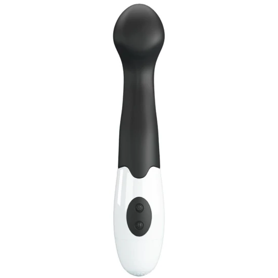Vibrator G-Spot din silicon, negru, 30 moduri