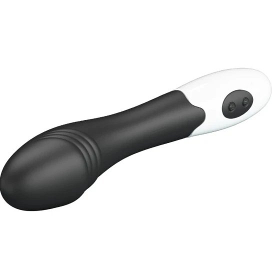 Vibrator G-Spot din silicon, negru, 30 moduri