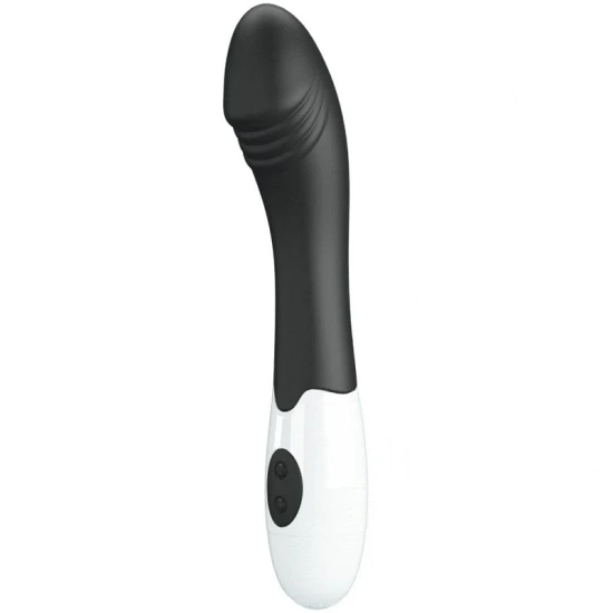 Vibrator G-Spot din silicon, negru, 30 moduri