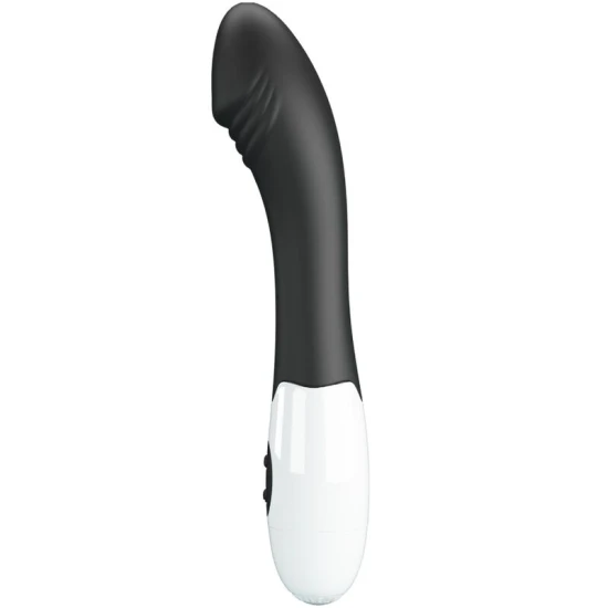 Vibrator G-Spot din silicon, negru, 30 moduri