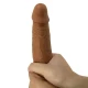 Vibrator Realistic Waldorf - Vibratii multiple, Maro, 18 cm x 4 cm.