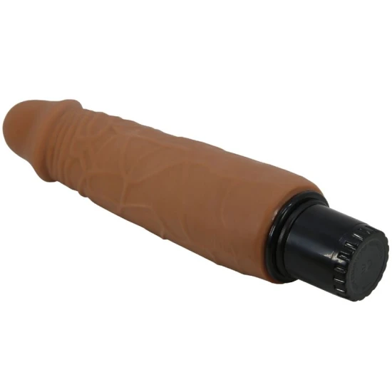 Vibrator Realistic Waldorf - Vibratii multiple, Maro, 18 cm x 4 cm.