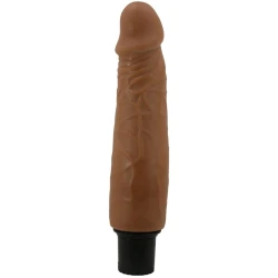 Vibrator Realistic Waldorf - Vibratii multiple, Maro, 18 cm x 4 cm.