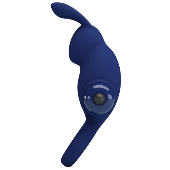 Inel Vibrator Jiro - Vibrații, Albastru, Mărime Unică