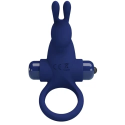 Inel Vibrator Jiro - Vibrații, Albastru, Mărime Unică