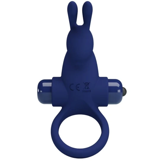 Inel Vibrator Jiro - Vibrații, Albastru, Mărime Unică