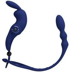 Inel vibrator, iepuraș, albastru