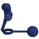 Inel Vibrator dublu pentru penis, Albastru