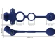 Inel Vibrator dublu pentru penis, Albastru