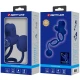 Inel Vibrator dublu pentru penis, Albastru