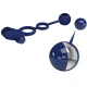 Inel Vibrator dublu pentru penis, Albastru