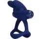 Inel dublu vibrator pentru penis, Iepure, Albastru