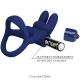 Inel dublu vibrator pentru penis, Iepure, Albastru