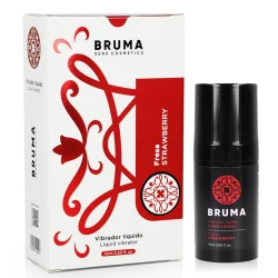Vibrator lichid tip pai ultra-alunecare, Căpșună, 15 ml