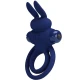 Inel dublu vibrator tip iepure, Albastru