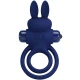 Inel dublu vibrator tip iepure, Albastru