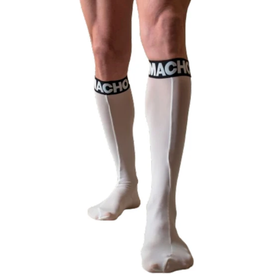 Șosete Macho - Semi-transparente, Alb, Mărime Unică