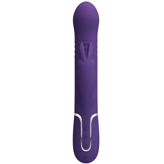 Vibrator Coale Rabbit 4 în 1 - 7 intensități de vibrație, Violet, Mărime medie.