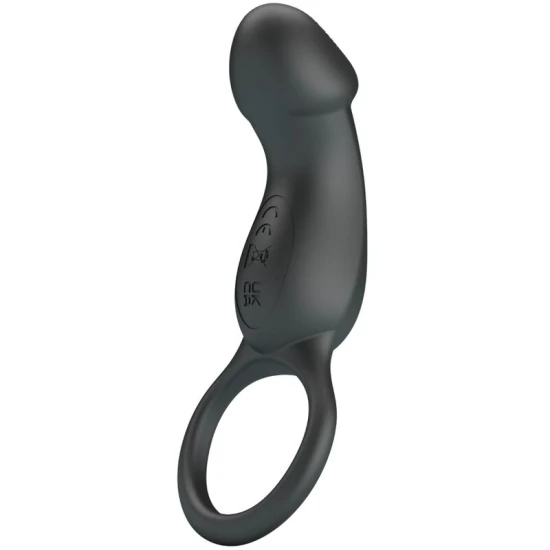 Inel vibrator cu stimulator, Negru