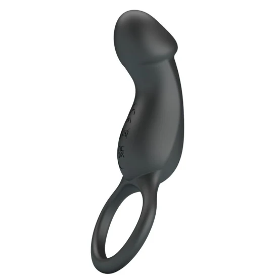 Inel vibrator cu stimulator, Negru