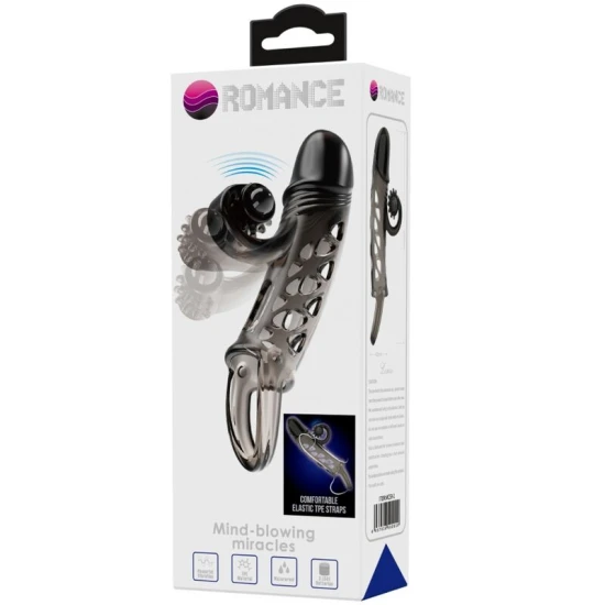 Set pentru penis cu mânecă extensibilă, Negru