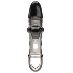 Set pentru penis cu mânecă extensibilă, Negru