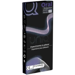 Mască pentru sex oral, fără latex , transparentă