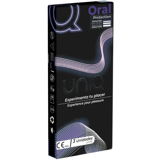 Mască pentru sex oral, fără latex , transparentă