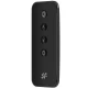 Stimulator G-spot Ribbed Petal din silicon, negru, telecomandă