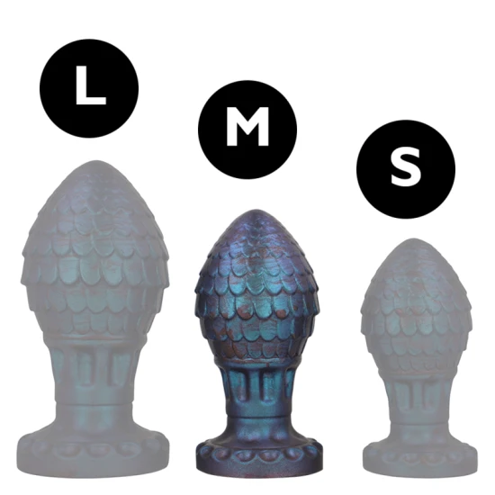 Vrakos - Plug anal din silicon, Dragon Egg, M